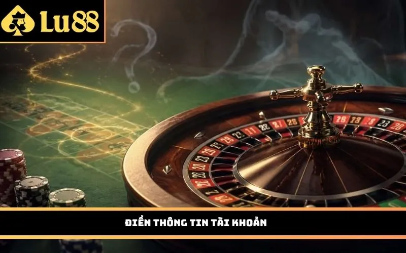 Điền thông tin tài khoản