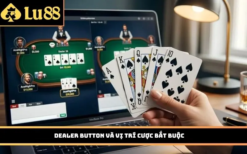 Dealer Button và vị trí cược bắt buộc